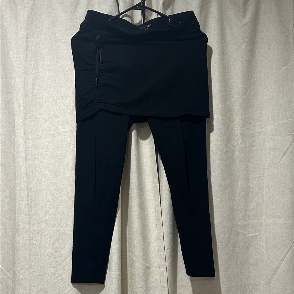 Calvin Klein Black Skirted Leggings